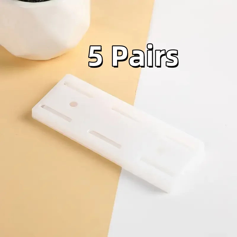 1/2/5/10PCS Self-Adhesive Desktop Socket Fixer Hanging Power Strip Cable Organizer Wall Holder Fixator Removable Wall-Mounted