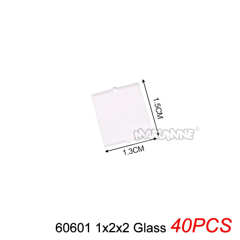 Marumine Window and Door Building Blocks | Compatible City House Parts Set close-up view
