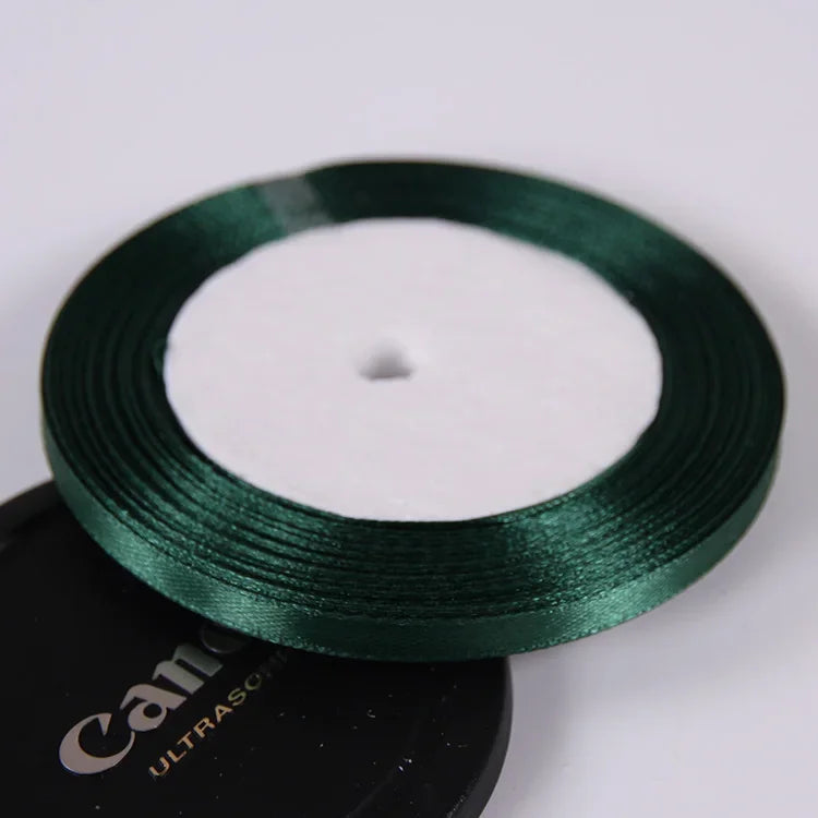 22 Meters/Roll 6mm Silk Satin Ribbons Christmas Halloween Birthday Party Gift Wrappin lifestyle view