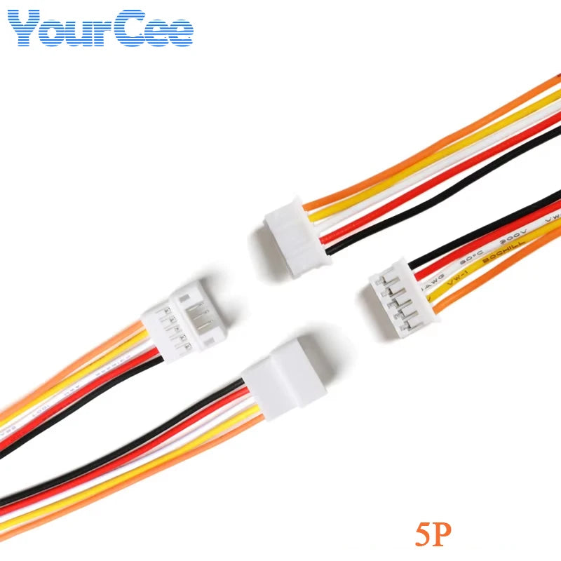 10Pcs 20CM JST PH 2.0 Connector Plug Jack Male Female 2/3/4/5/6 Pin Micro Cables JST PH 2.0mm Male Female Connectors
