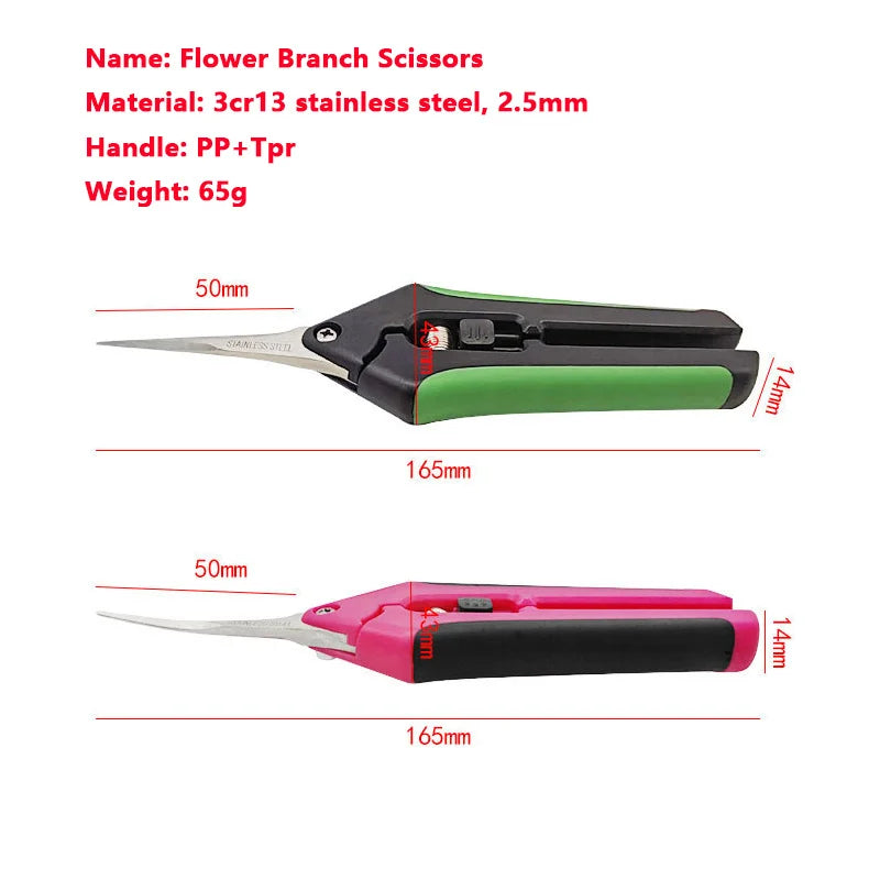 6.5 Inch Gardening Scissors Hand Pruner | Pruning Shears with Stainless Steel Blades alternate view