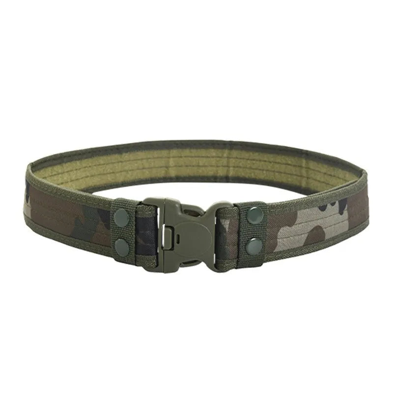 New Style Men's Quick-Release Tactical Belt - Outdoor Camouflage Nylon Wide Waist Bel alternate view
