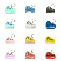 1 Pcs Creative Mini Electronic Piano Keychain Pendant Luminous Music Toy Small Gift detail view