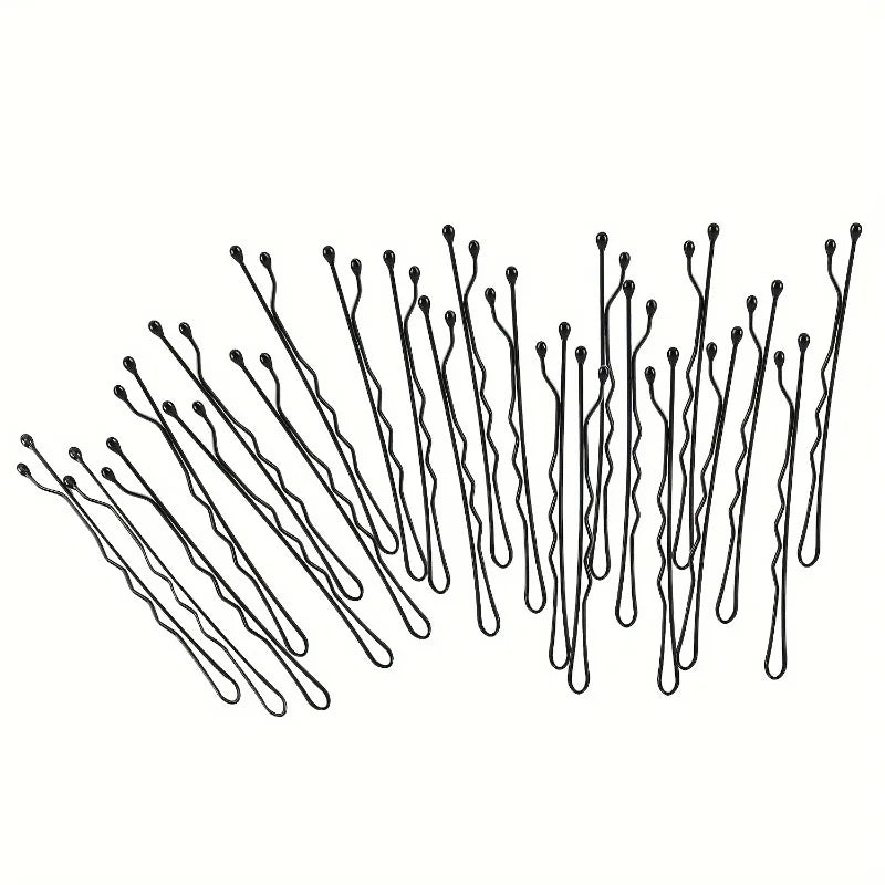 10/20pcs Invisible Wave Bobby Pins,Durable Metal Hair Clips for Women, Simple Solid Colo detail view