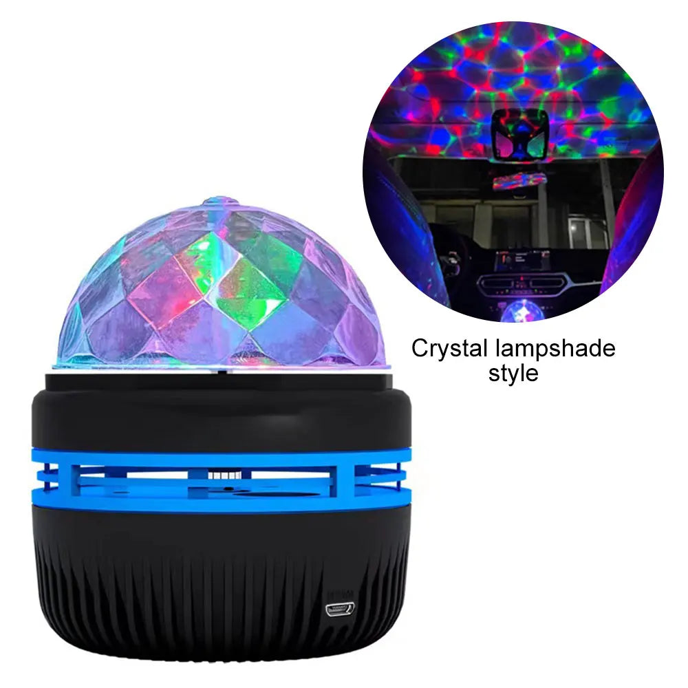 Starry Sky Projector Night Light | USB LED Moon and Stars Room Lamp detail view