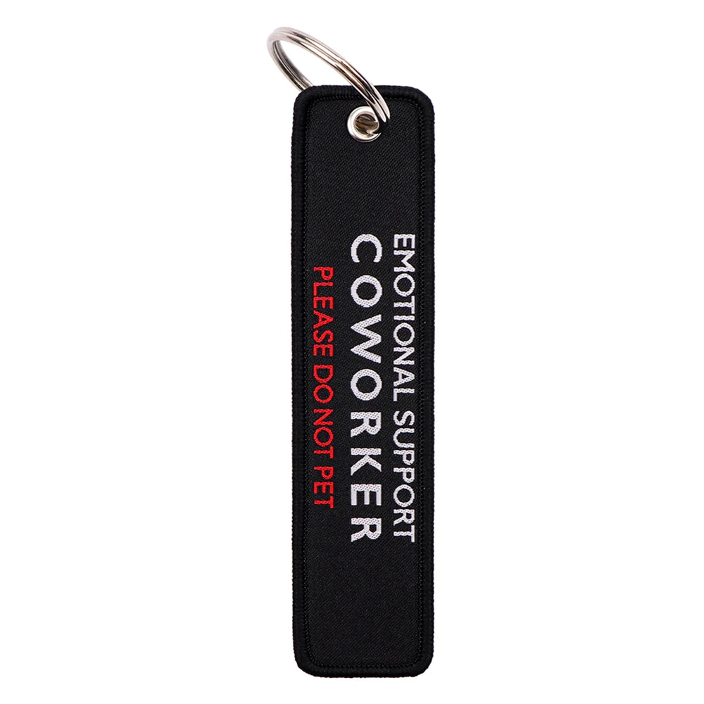 Embroidered Quote Key Fob | Personalized Gift Keyring lifestyle view