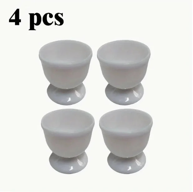 Kitchen Egg Holder White Egg Cup Holder Hard Soft Boiled Egg Breakfast Egg Holder Ban alternate view