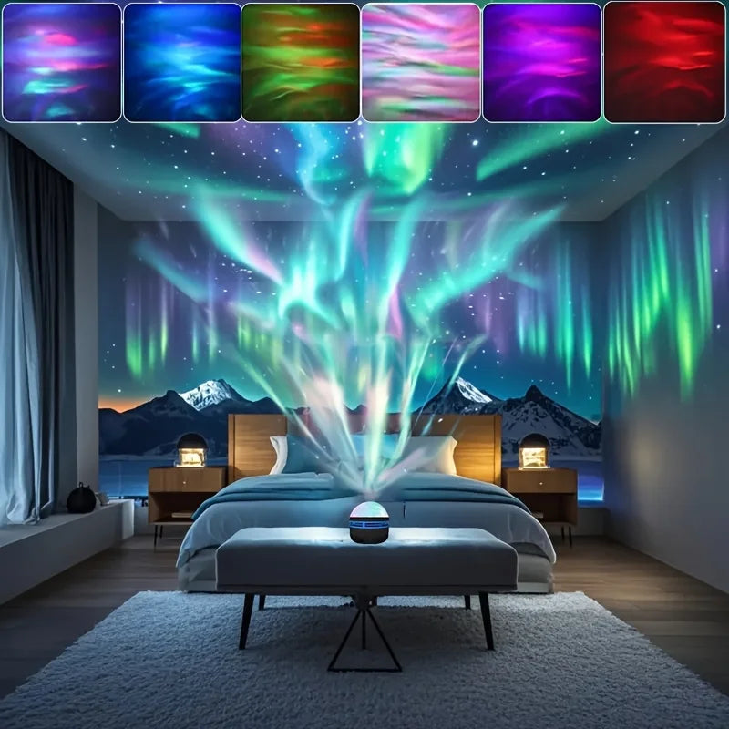 Northern Lights LED Atmosphere Projector | 7 Modes Starry Night Light with Remote alternate view