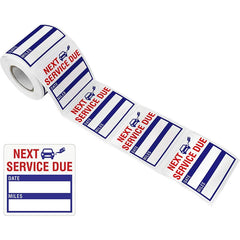 150pcs Car Oil Change Reminder Stickers | Maintenance Service Due Labels for Auto Shops