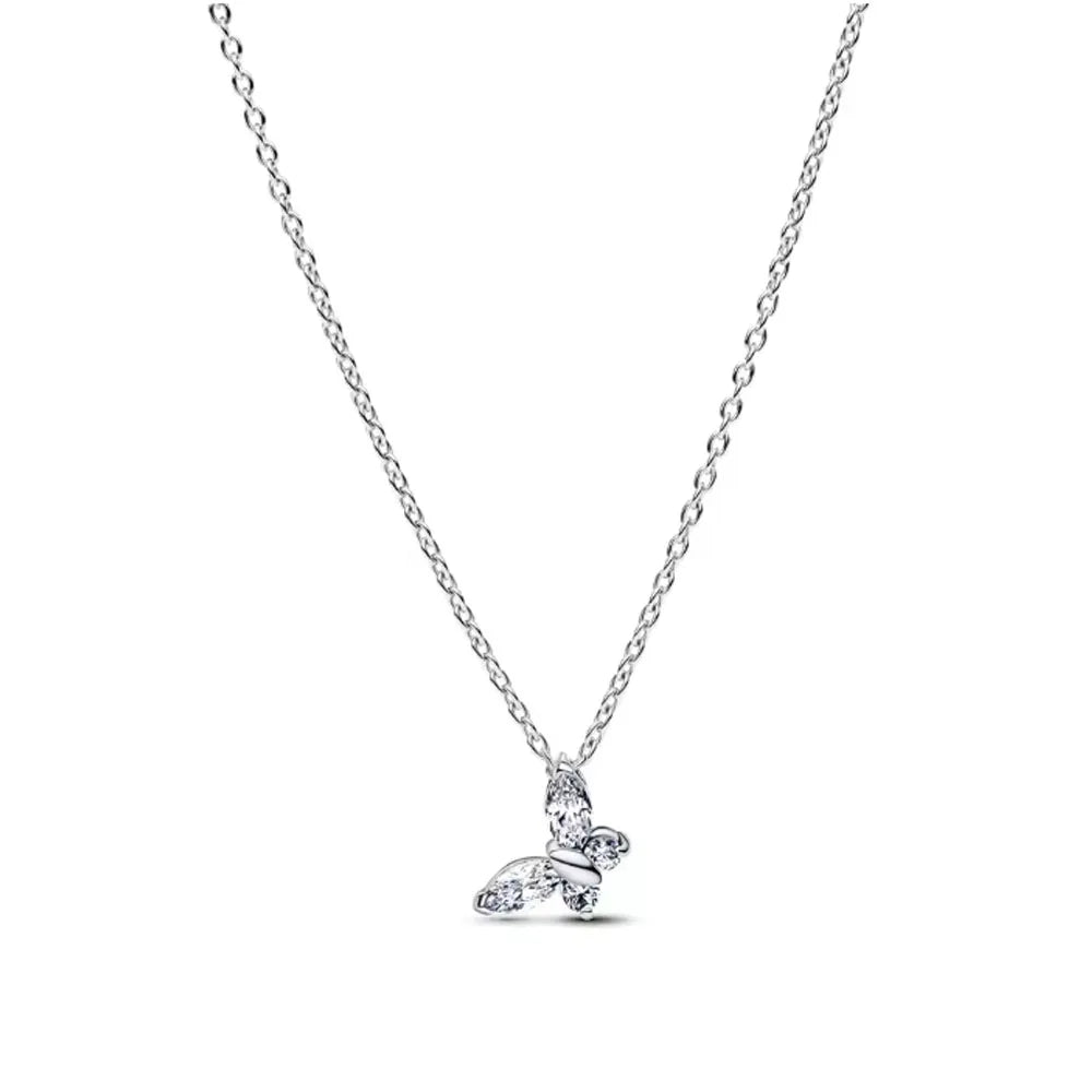 925 Sterling Silver Butterfly Heart Necklace and Earrings Set | Fine Jewelry for Wome alternate view