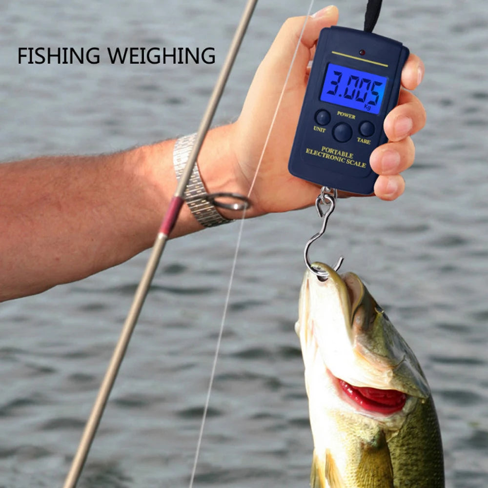 1PC Multifunctional Mini 40kg/10g Digital Hanging Scale | Portable Pocket Hook Scale for Fishing and