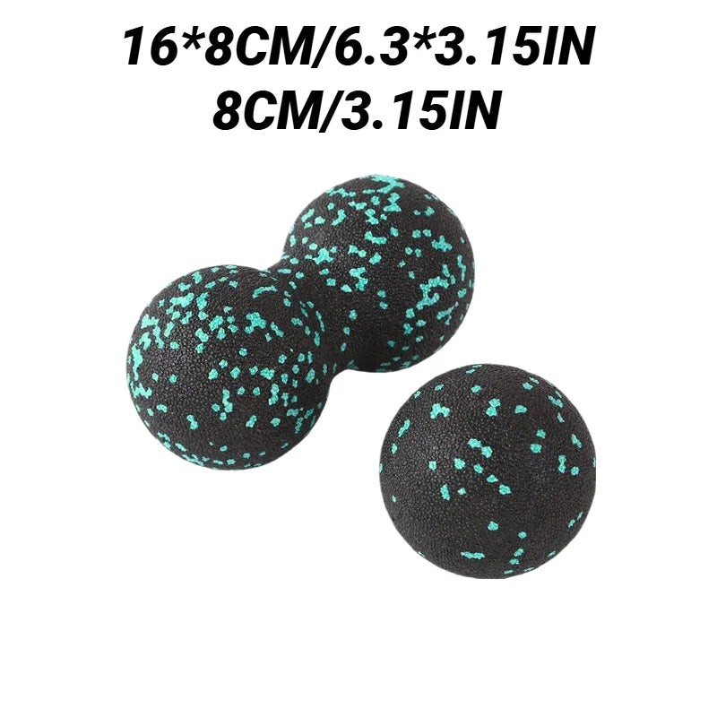 Yoga Peanut Massage Ball Set | Muscle Relaxation & Fascia Release Kit additional angle