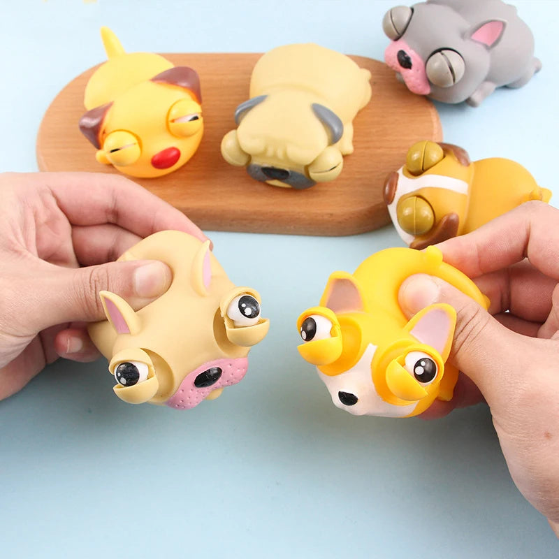 Creative Funny Eyeball Burst Squeeze Eye Toy Love sleeping dogs Pinch Toys Adult Kids lifestyle view