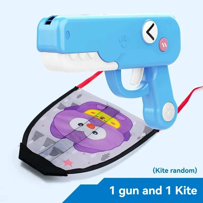Foam Plane Launcher Toy | Outdoor Glider Flight Throw Gun for Kids alternate view