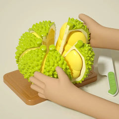 1Pcs Play House Decompress Educational Toys Montessori Paste Chechele Simulation Durian Watermelon E