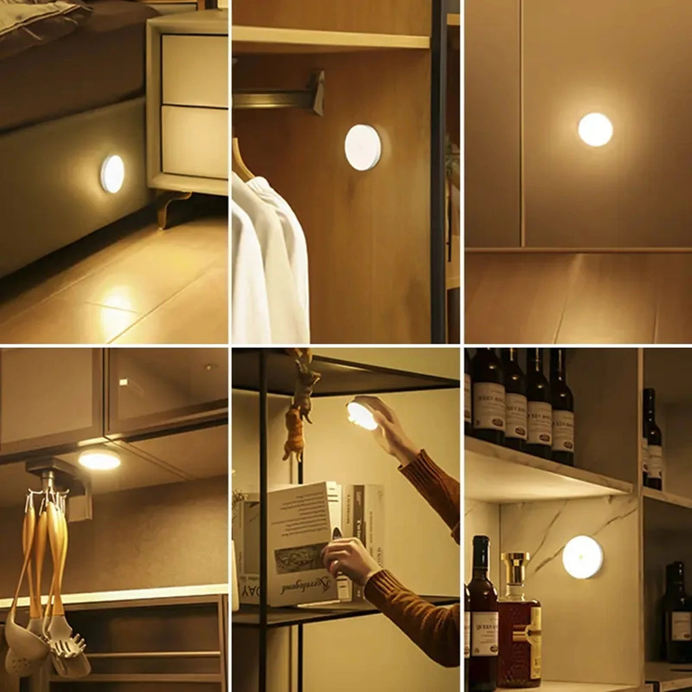 Magnetic Night Light with Motion Sensor | Rechargeable LED Lamp for Closet detail view