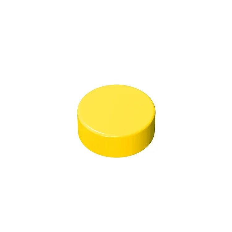 Gobricks GDS-612 Flat Tile 1x1 Round | Compatible Building Block additional angle