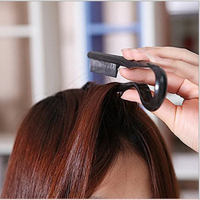 Hairdressing V-Comb Messy Hair Finishing Straightening Splint Comb - Hair Styling Tool C detail view