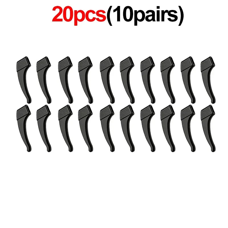 2/40pcs Silicone Ear Hook Anti-slip Glasses Leg Ear Sleeve Bracket Fastener Sunglas additional angle