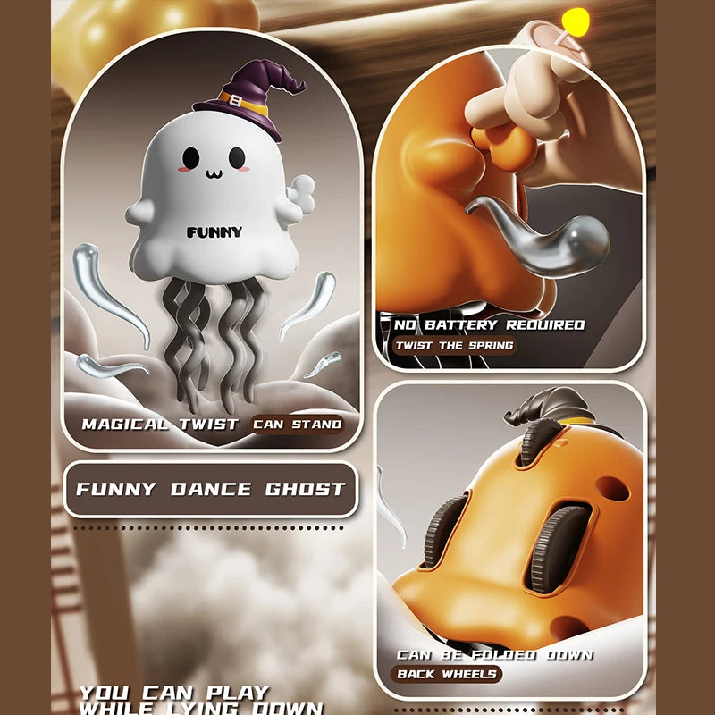 Dancing Ghosts&Dancing Corn Kids Clockwork Pet Toys Cartoon Interactive Baby Crawling lifestyle view