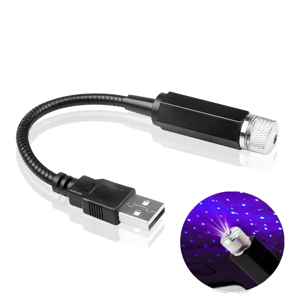 LED Starry Sky Lamp Car Laser Star Roof Light | 5V USB Galaxy Projector for Room Ceil alternate view