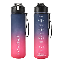 【Peace】800ml Large Capacity Sports Water Bottle Leak Proof Colorful Plastic Cup Drink alternate view