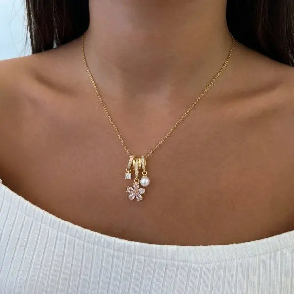 Sparkling Cherry Blossoms Butterfly Bracelet Women's Fashion Temperament Wave Moon Fl lifestyle view