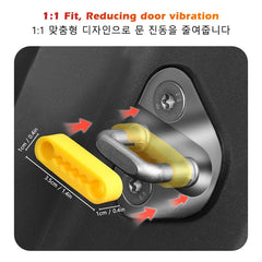 Car Door Shock Absorber Universal Car Door Buckle Soundproof Deadener Damper Cushion alternate view