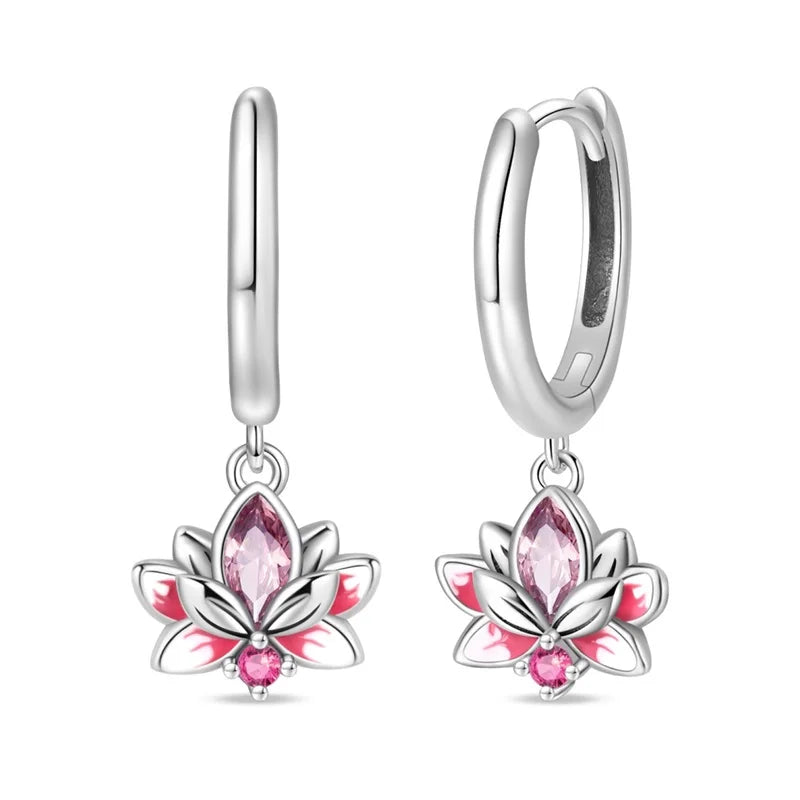 Silver Wine Cup Butterfly Women Earrings Brilliant Wedding Engagement Star Earrings Jewe detail view