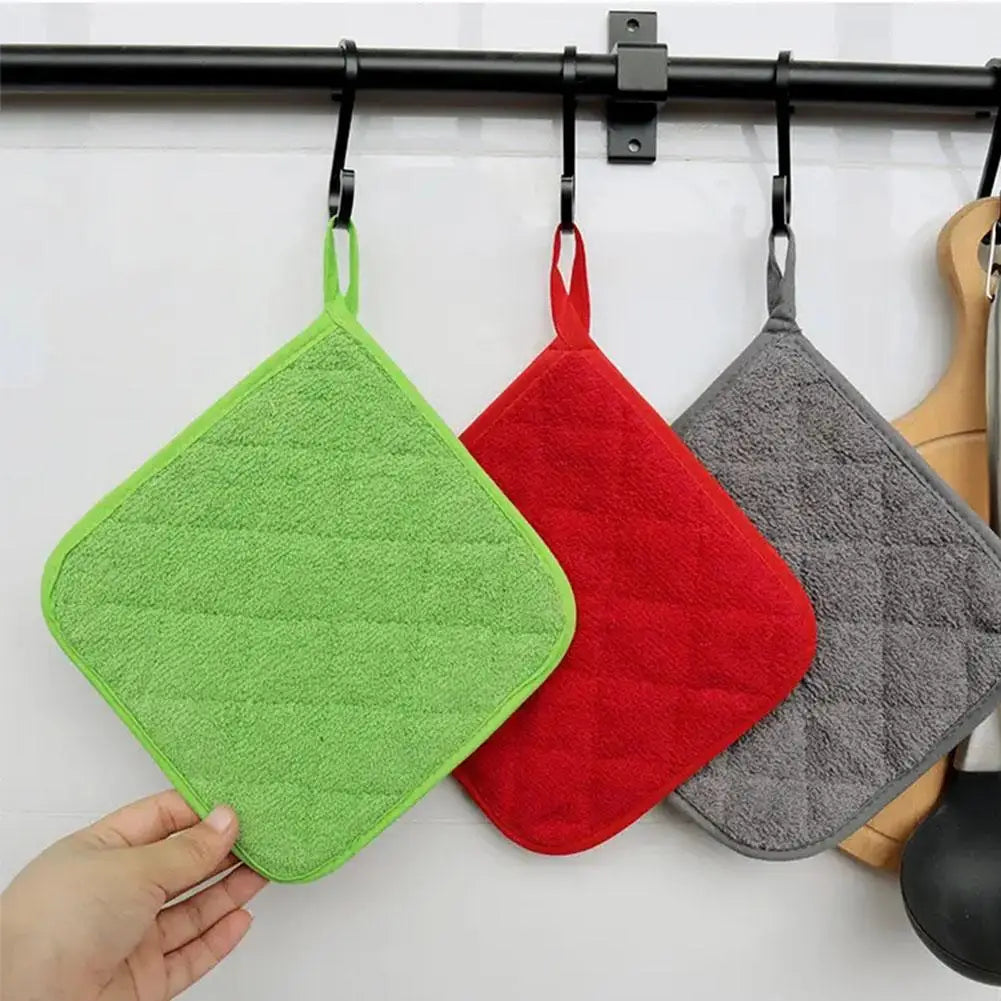 Thickened Cotton Square Placemat | Heat Resistant Table Mat for Dining Table alternate view