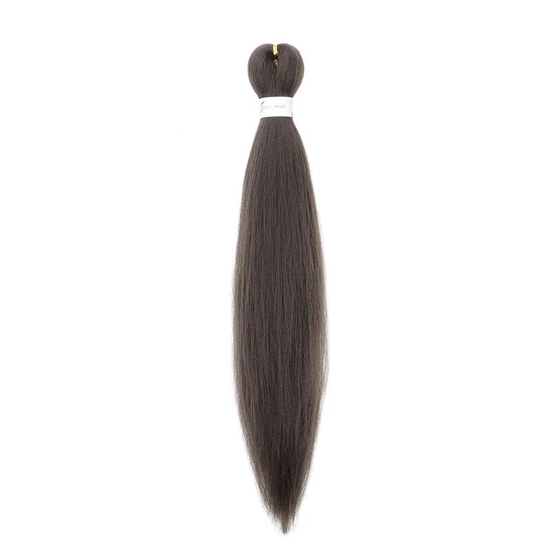 20Inch Synthetic Pre Stretched Braiding Ombre Hair Extension for Black Women Yaki Str lifestyle view