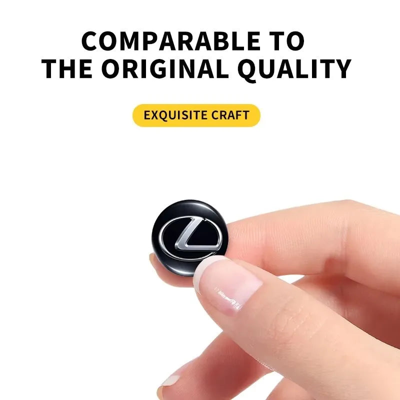 14/15MM Car Remote Key Sticker Aluminum Emblem Decoration Decal For Lexus alternate view