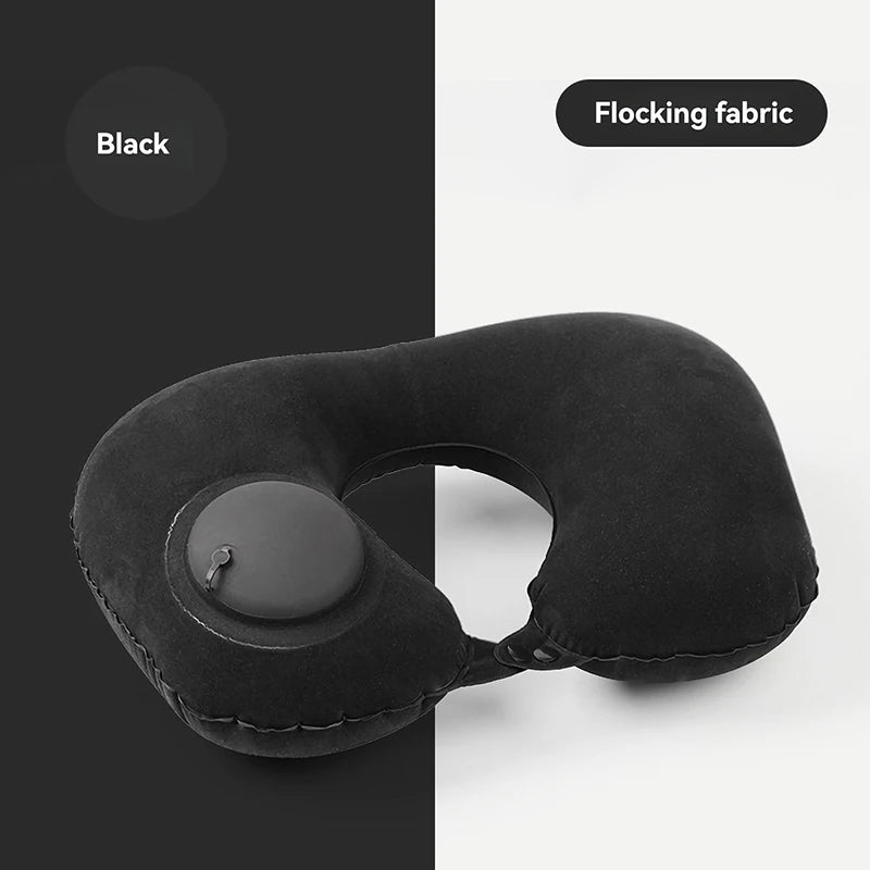 2025 New Inflatable Travel Neck Pillow | Portable U-Shaped Support Pillow close-up view