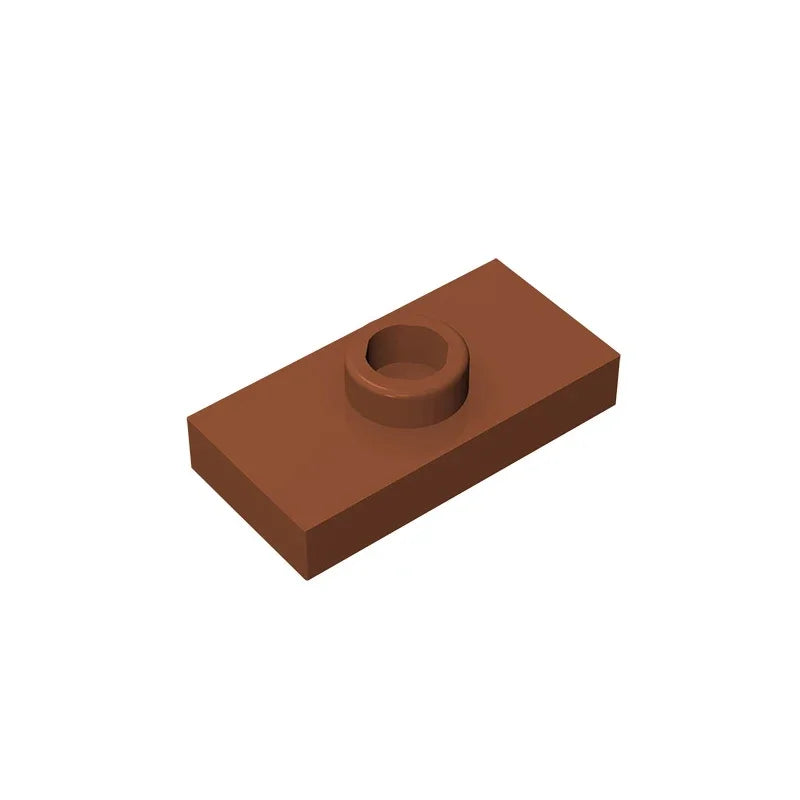 Gobricks PLATE 1X2 W. 1 KNOB | Modified Building Block Compatible with Lego 15573 detail view