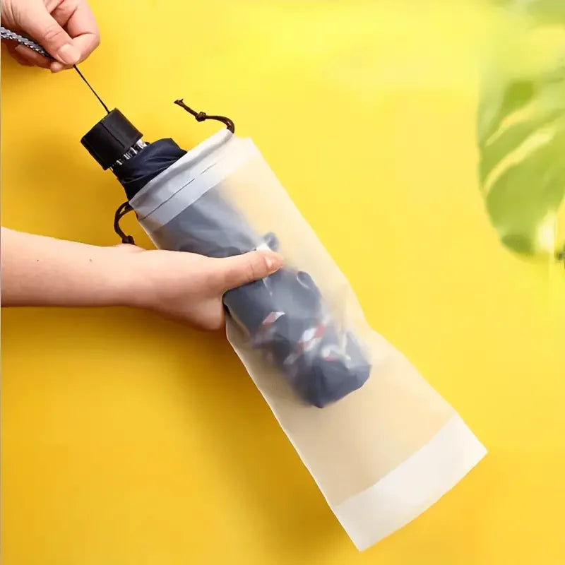 Storage Bag Portable Transparent Waterproof Reusable Drawstring Bag Home Storage Orga alternate view