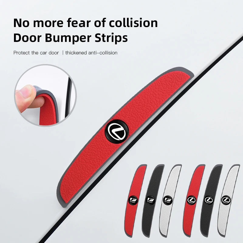 4Pcs Silicone Car Door Edge Protector Strips | Anti-Collision Pad for Lexus Models