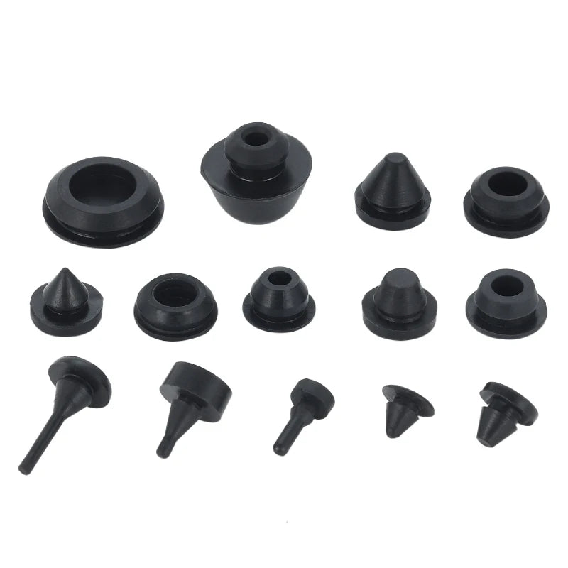 Solid Silicone Rubber Caps 2mm to 16mm T Type Plug Cover Snap-on Gasket Blanking End Cap detail view