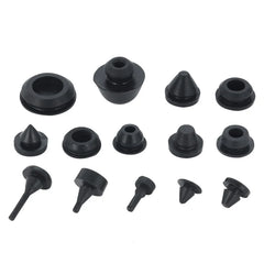 Solid Silicone Rubber Caps 2mm to 16mm T Type Plug Cover Snap-on Gasket Blanking End Cap detail view