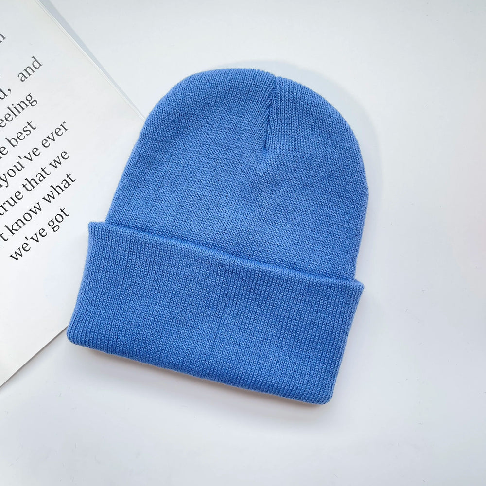 MLFO Colorful Knit Beanie with Ear Flaps | Unisex Winter Hat additional angle