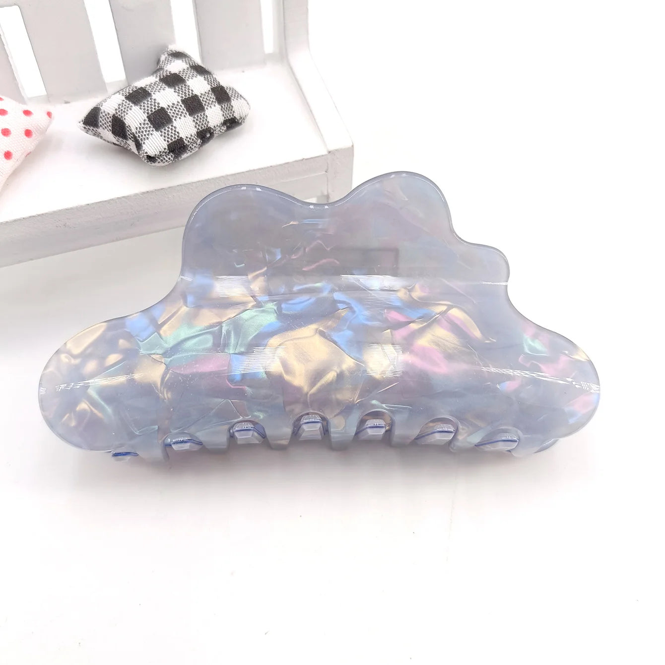 Fantasy Color Mermaid Color Cloud Shape Hair Clip Grab Clip Imitation Acetate Hair additional angle