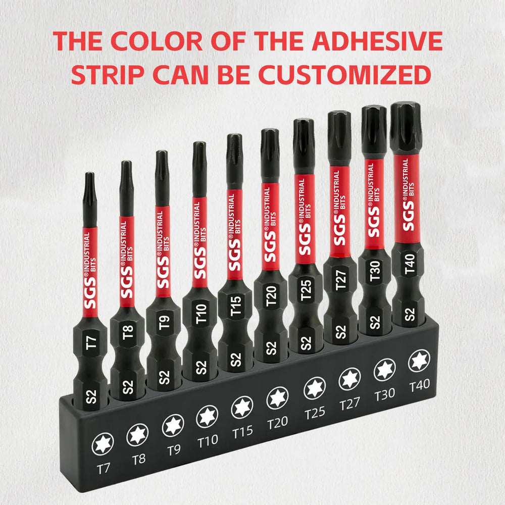 10-Piece Magnetic Star-Shaped Bit Set | Professional S2 Alloy Steel Torx Screwdrive additional angle