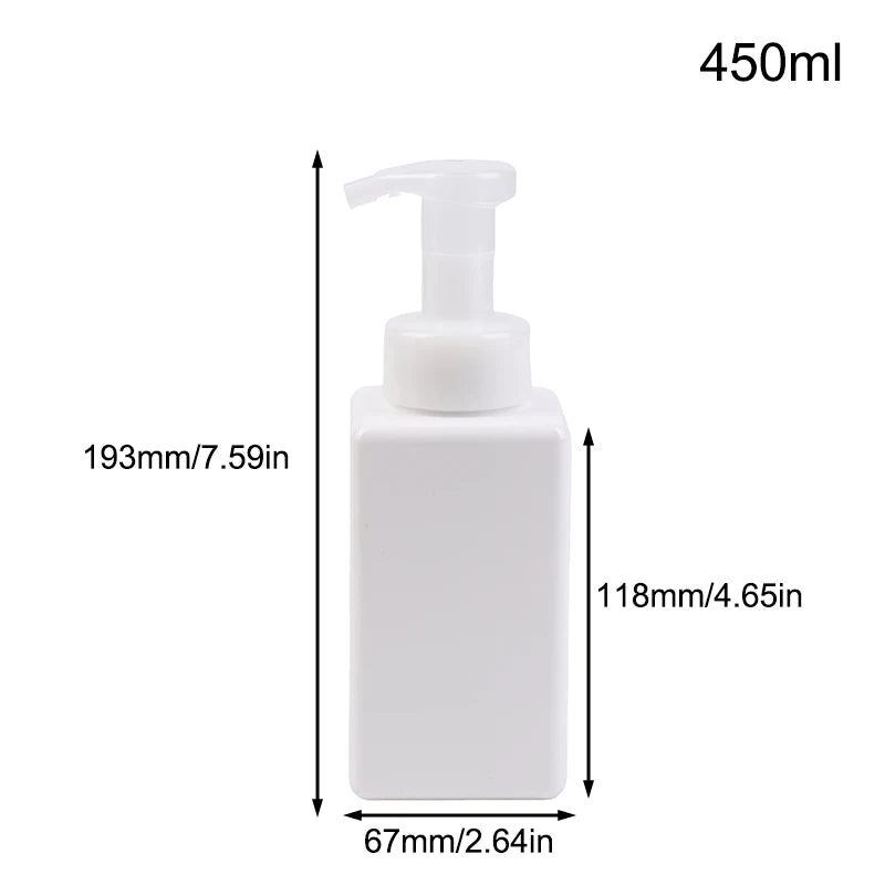 Portable Foam Soap Dispenser Manual Press Pump Bottle 250/450/650ml Foaming Liquid Sh alternate view