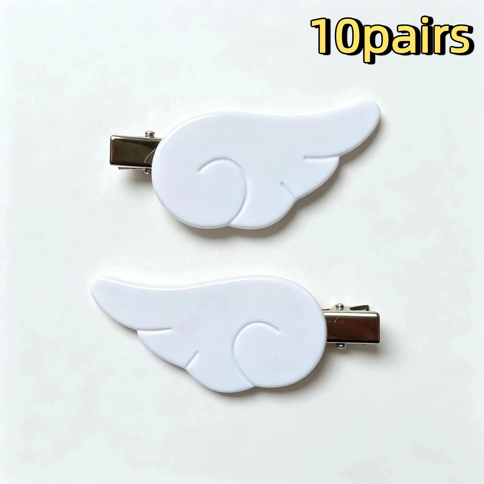 1Pair Cute Sweet Japanese Style Y2K Angel Wing Hair Clip Hairpin Barrettes Hairgrip Headdress Headwear Ornaments Accessories