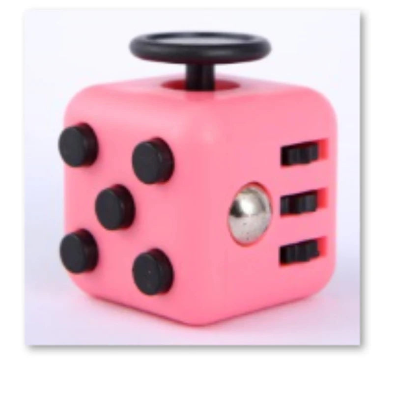 Solid Color Fidget Decompression Dice | Infinite Rubik Cube for Stress and Anxiety additional angle