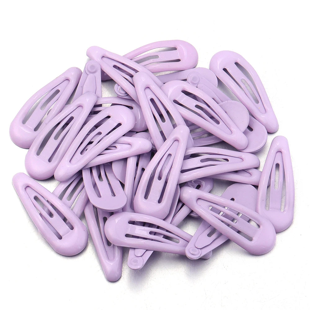 30pcs 3cm Colorful BB Hair Clips Girls Water Drop Shape Hairpin Cute Princess Barrett lifestyle view