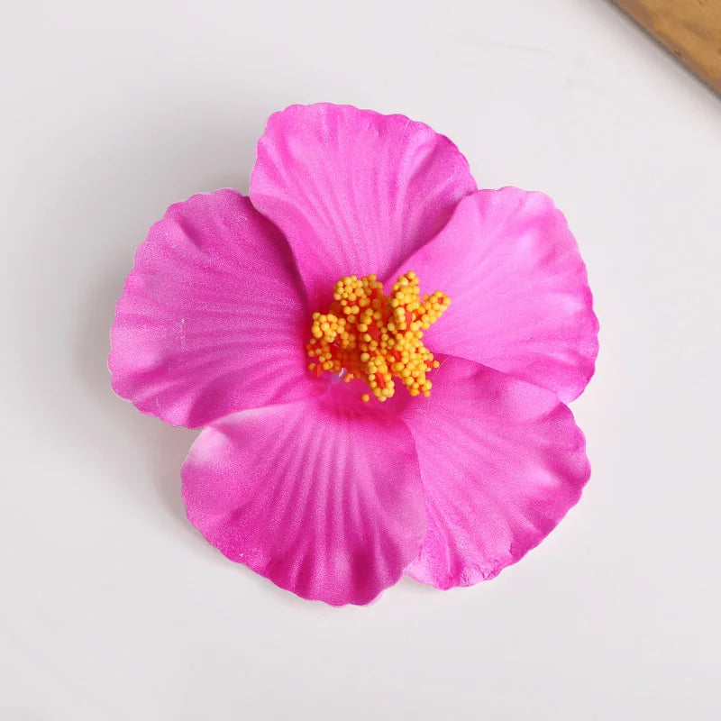Hawaiian Flower Hair Clips for Summer | 2 or 5 Pack Tropical Hair Accessories alternate view