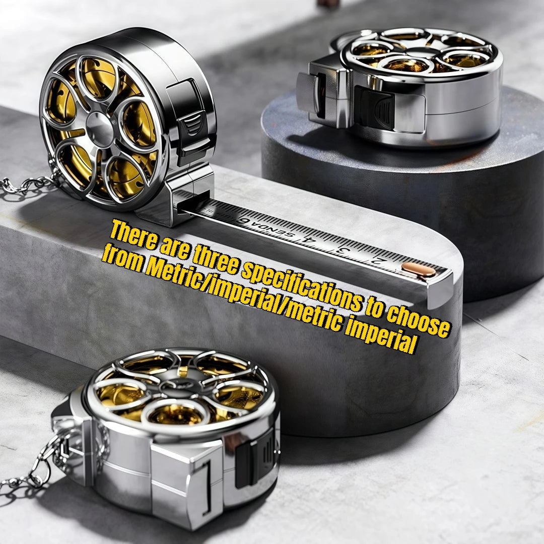 Portable Mini Tape Measure Retractable 2m Mild Steel Keychain Design Small Household lifestyle view