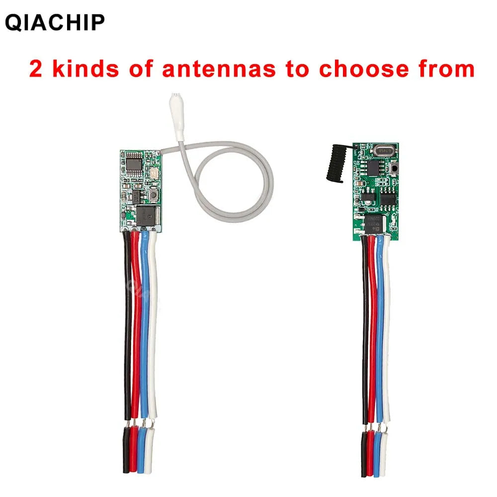 QIACHIP 433MHz Wireless Remote Control Switch Long Range Mini Receiver 3.6V 12V 24V additional angle