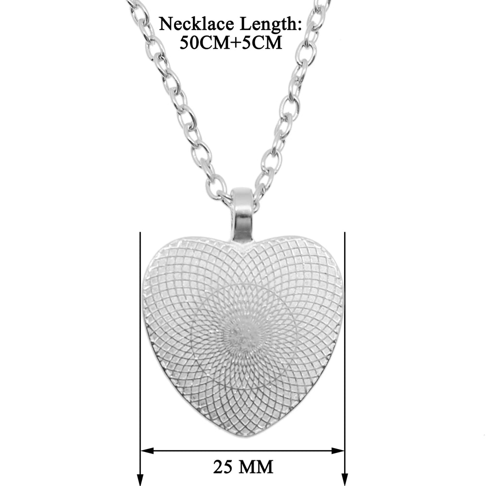 Personalized Custom Heart Photo Pendant Necklace | Gift for Family alternate view