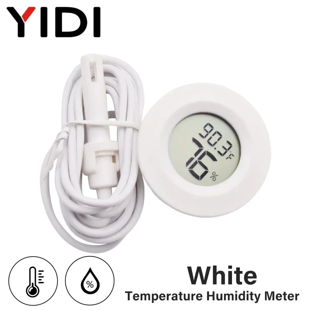 Mini LCD Digital Thermometer Hygrometer | Temperature Humidity Monitor for Incubato additional angle